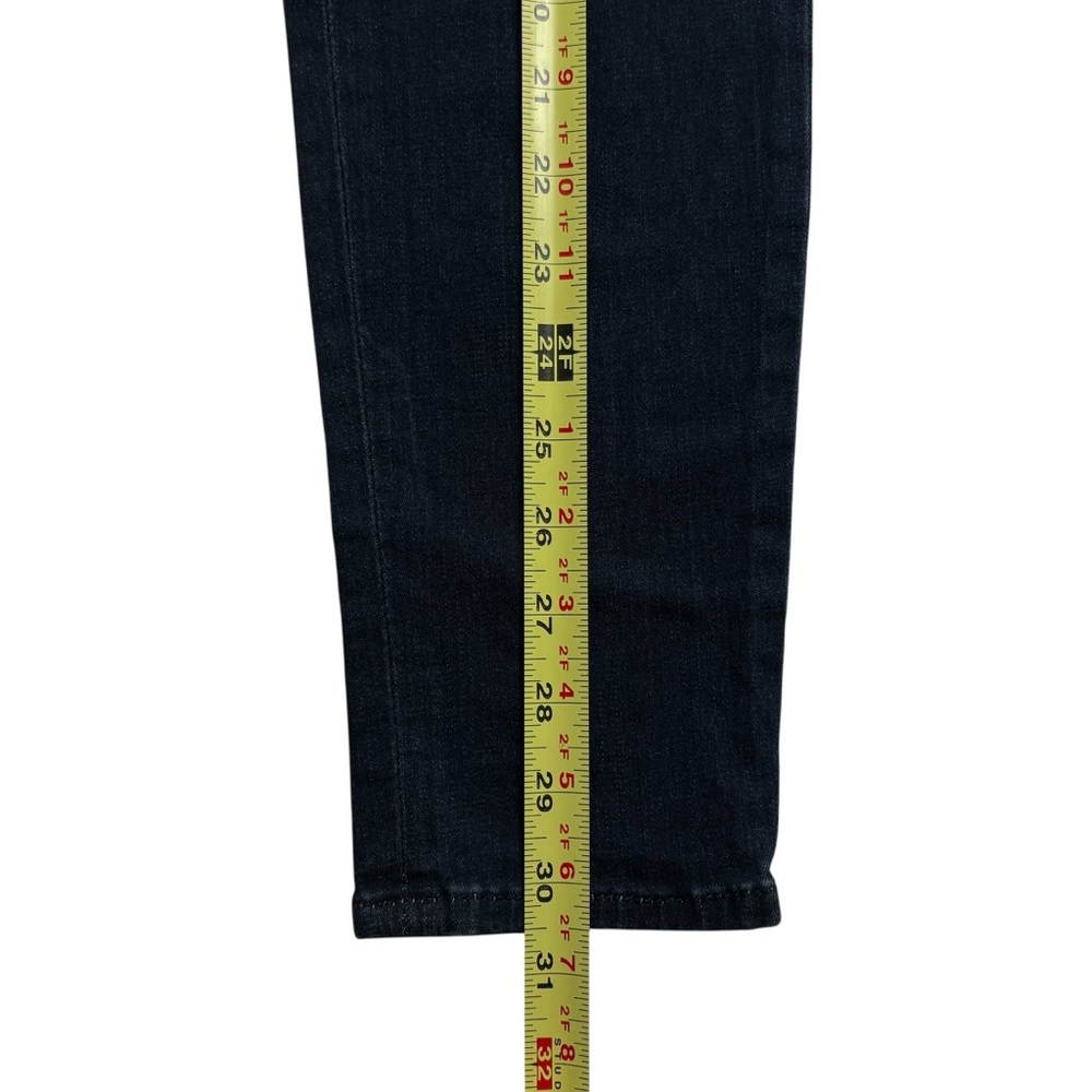 True Religion Casey Steel Panel Studded Skinny Jeans 27 USA Dark Wash RARE - Picture 10 of 14
